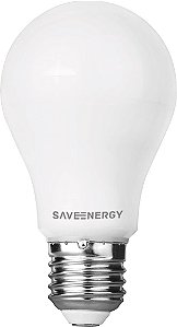 Lâmpada Bulbo IP54 E27 9,5W 60W 6500K 220° Bivolt 810LM Saveenergy SE-215.509