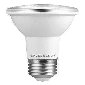 Lâmpada PAR20 IP54 E27 7W 50W 2700K 24º Bivolt 470LM 1830CD Saveenergy SE-110.1406