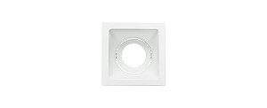 Embutido Super Recuado Direcionável Square Ghost MR16 GU10 15W 90x90mm Cor Branco Stella STH8945BR