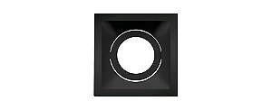 Embutido Recuado Direcionável Square PAR20  20W 116x116mm Cor Preto Stella STH8920PTO