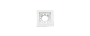 Embutido Super Recuado Direcionável Square Ghost MR11 GU10 15W 69x69mm Cor Branco Stella STH8940BR