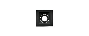 Embutido Super Recuado Direcionável Square Ghost PAR20 20W  112x112mm Cor Preto Stella STH8950PTO