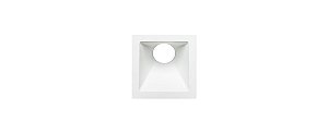 Embutido Angular Alumínio Square Angle MR11 25° 74mmx74mm Branco 15W Stella STH8960BR