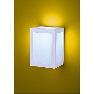 Arandela Bolt Quadrada 1xE27 15x12,5x10cm Difusor em Vidro Transparente Vintage Ideal 290