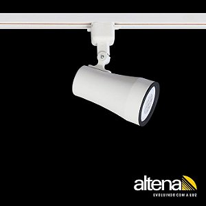 Spot Soft com Plug Altrac para Trilho Eletrificado PAR-20 (E-27) (Branco Fosco)  Altena ALT05020 BF