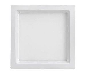 Luminária Embutir Quadrada Branca 22,5x22,5cm Bivolt 20W  3000K  1220LM 120º  Saveenergy SE-240.1651