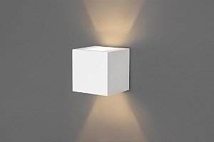 Arandela AR Vigo Externo Quadrado Halopin 25W  3W Led 110x110x51mm Acend 00709/00710/00704/04343