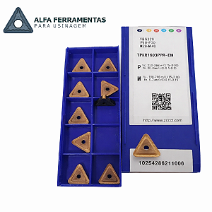 Pastilha de Metal Duro TPKR 1603 - Marca ZCC (Caixa com 10 unidades)