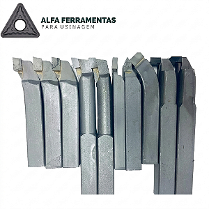 Kit Ferramentas Soldadas para Torno 12mm - Kit 10 Peças ISO/FRE/FAI