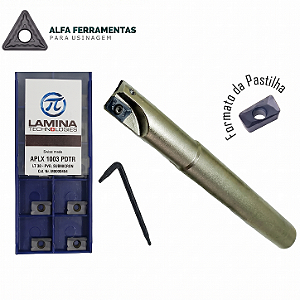 Kit Fresamento APLX-10: Fresa 18mm + 10 Insertos de Alta Performance