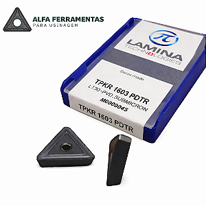 Inserto de Metal Duro TPKR 1603 PDTR Lamina Technologies - Caixa com 10 Unidades