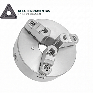 Placa para Torno 10" (250mm) Universal com 3 Castanhas Reversíveis – Alfa Ferramentas