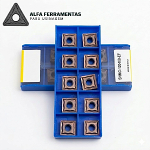 Caixa com 10 Pastilhas de Metal Duro SNMG 120404-EF ZCC.CT Original