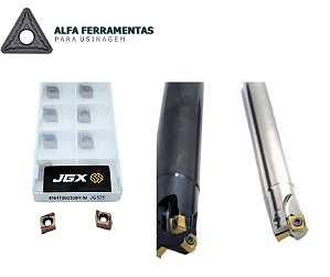 Conjunto Fresa 90° 4nkt 06 16mm + 25mm + Pastilha 4nht 060308r-M JG325