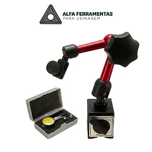 Base Magnética Articulada Hidráulica com Ajuste Fino - Alfa Ferramentas para Usinagem