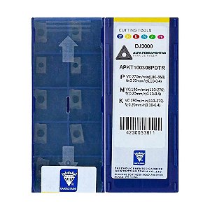 Pastilha de Metal Duro APKT 100308 – Inserto para Fresamento de Alta Performance