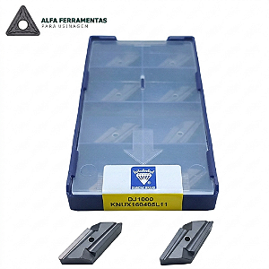Kit 10 Pastilhas de Metal Duro KNUX 160405L11 Classe DJ1000 para Torneamento
