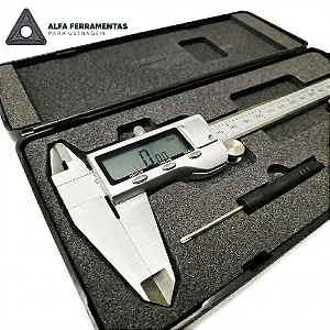 Paquímetro Digital 200mm (8") Profissional em Aço Inox com Estojo - EDA
