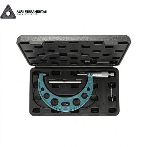 Micrômetro Externo 100 a 125mm Precisão 0,01mm Profissional com Estojo - EDA