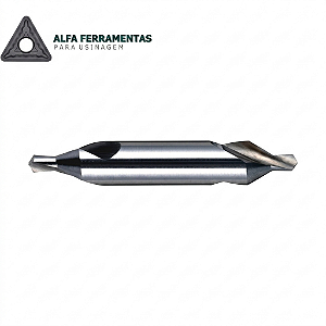 Broca de Centro HSS DIN 333 Tipo A - Alfa Ferramentas