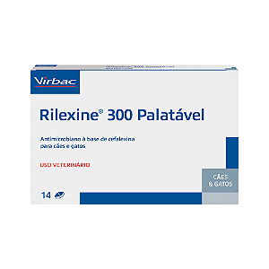 Antibiótico Rilexine Palatável 300mg - 14 Comprimidos