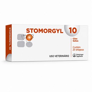 Stomorgyl 10 Antibiótico com 20 Comprimidos para Cães e Gatos