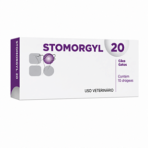 Stomorgyl 20 Antibiótico com 20 Comprimidos para Cães e Gatos