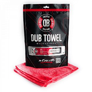 Toalha de Microfibra Super Lustro Dub Boyz Towel 350Gsm 40x40 Vermelha