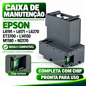 CAIXA MANUTENCAO EPSON L6191 L14150 L6270 T04D1 - COMPLETA