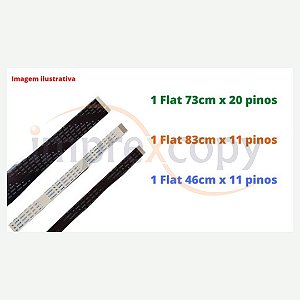 KIT FLAT DO SCANNER E ADF HP M175A / 175NW - 3 PECAS