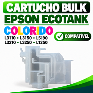 CARTUCHO BULK EPSON ECOTANK L3110 L3150 L4150 L4160 L6191 - COLORIDO