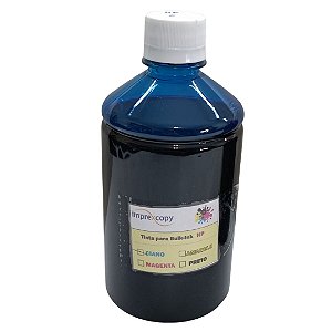 REFIL TINTA CORANTE BULK-INK CIANO 500ML - HP COMPATÍVEL