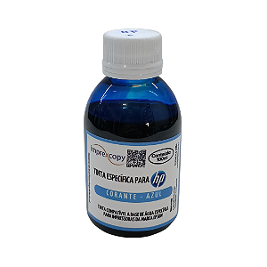 REFIL TINTA CORANTE BULK-INK CIANO 100ML - HP COMPATÍVEL