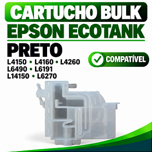 CARTUCHO BULK EPSON ECOTANK L4150 L4160 L6191 I PRETO