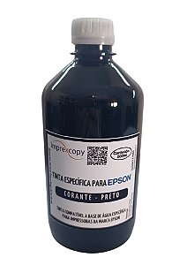 REFIL TINTA CORANTE BULK-INK PRETO 500ML - EPSON COMPATÍVEL