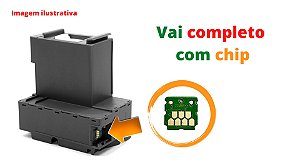 CAIXA MANUTENCAO EPSON L6191 T04D1 - COMPLETA KIT C/ 2