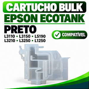 CARTUCHO BULK EPSON ECOTANK L3110 L3150 L3210 L3250 - PRETO