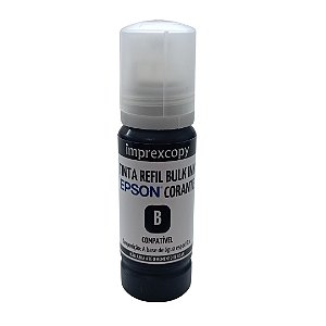 TINTA REFIL COMPATÍVEL ECOTANK PRETO 70ML - EPSON