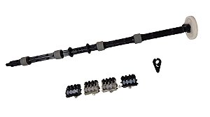 KIT EIXO E 4 ROLETES DE SAIDA DO PAPEL SAMSUNG M4833 / ML3710 / SCX5637
