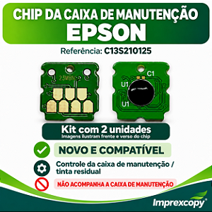 KIT 2 CHIPS TANQUE DE MANUTENCAO SURECOLOR F170 C13s210125