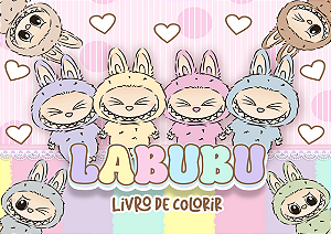 LIVRO DE COLORIR LABUBU - 50FLS 180G CAPA DURA