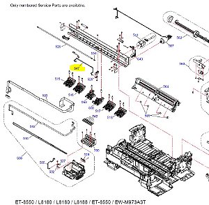 FLAT SENSOR DETECCAO DO PAPEL EPSON L8180 / L18050 (A3)