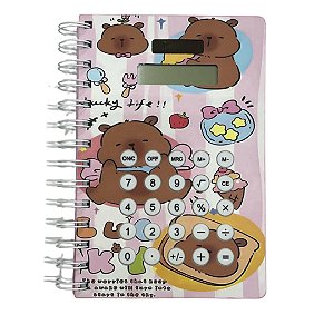CADERNO COM CALCULADORA - URSINHO FOTO