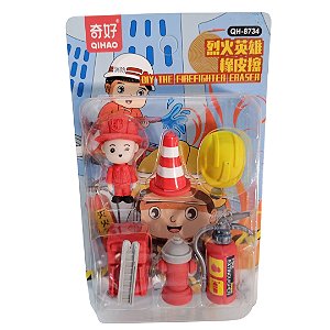 KIT 4 BORRACHAS BOMBEIROS