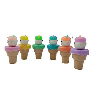 MARCA TEXTO UNICORNIO - KIT C/ 6 UNIDADES