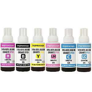 TINTA REFIL COMPATÍVEL ECOTANK 70ML - EPSON 574 I L8050 L18050