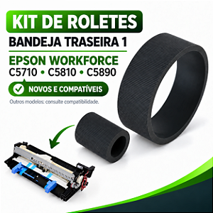 KIT ROLETES EPSON C5790 C5210 C5290 C5710 M5299 M5799 (PICKUP + SEPARADOR) BANDEJA 1