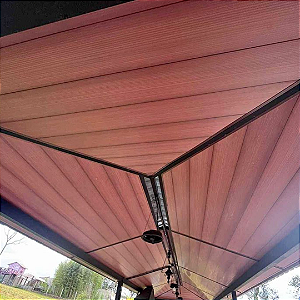 Forro Pvc 6mmX200 Mogno Liso Junta Seca