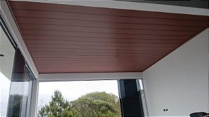 Forro Pvc 6mmX200 Mogno Liso Junta Seca