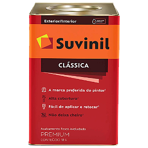 Suvinil Latex Clássica 18lt Branco Neve